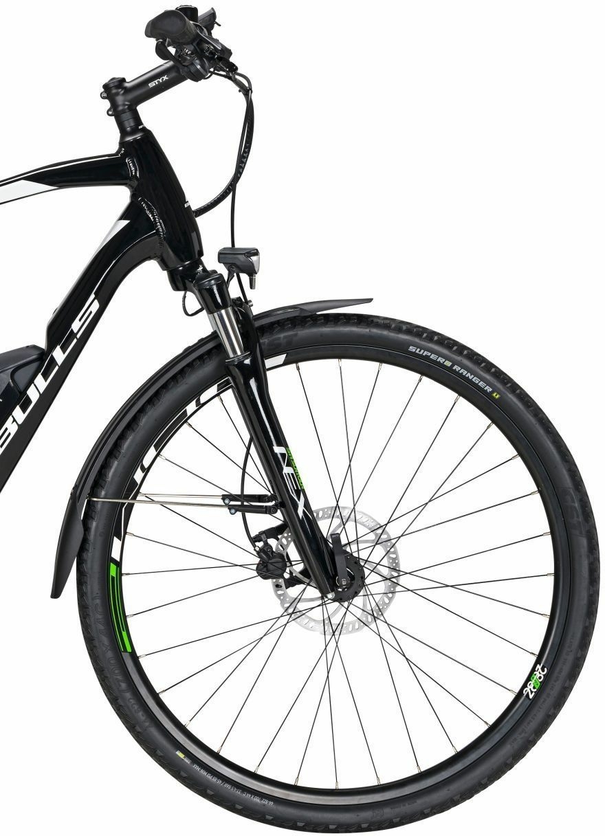 BULLS Cross Street E1 (500 Wh), cambio a 9 marce, bici da uomo, diamante, modello 2021, 28 pollici
