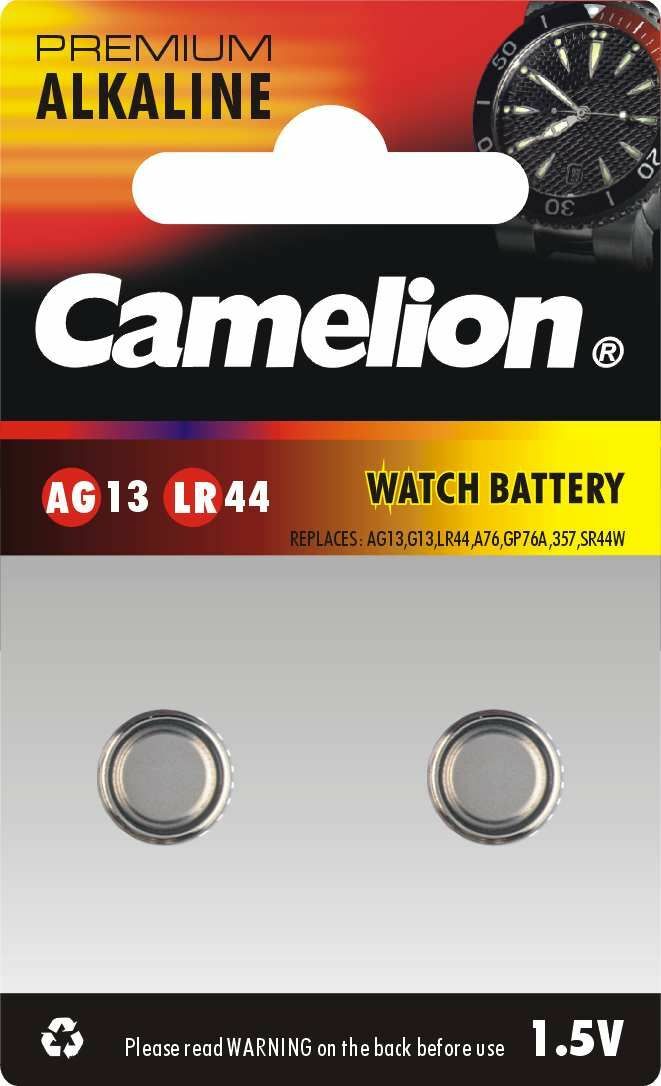 Pila a bottone Camelion AG 13 / LR44 2 pezzi