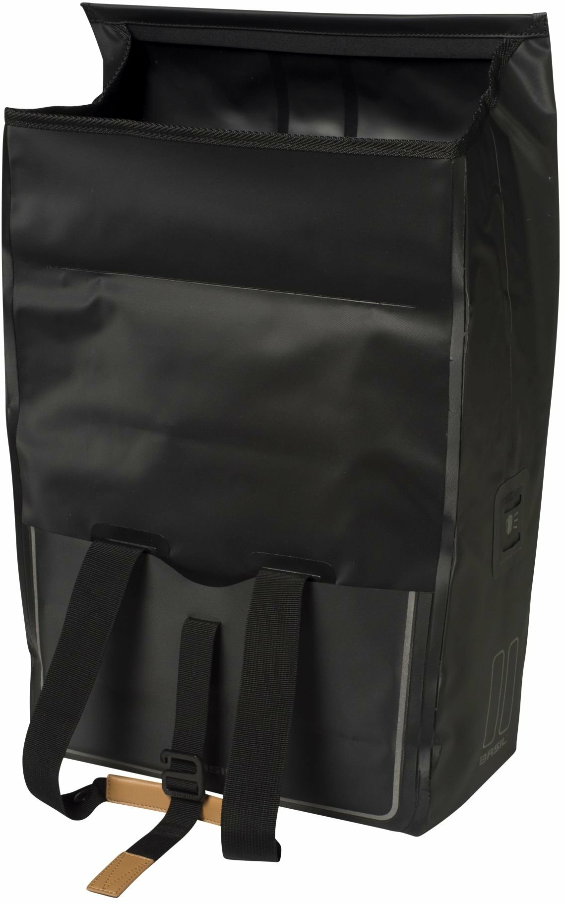 Basil bicycle bag 25L matt black Urban Dry Shopper