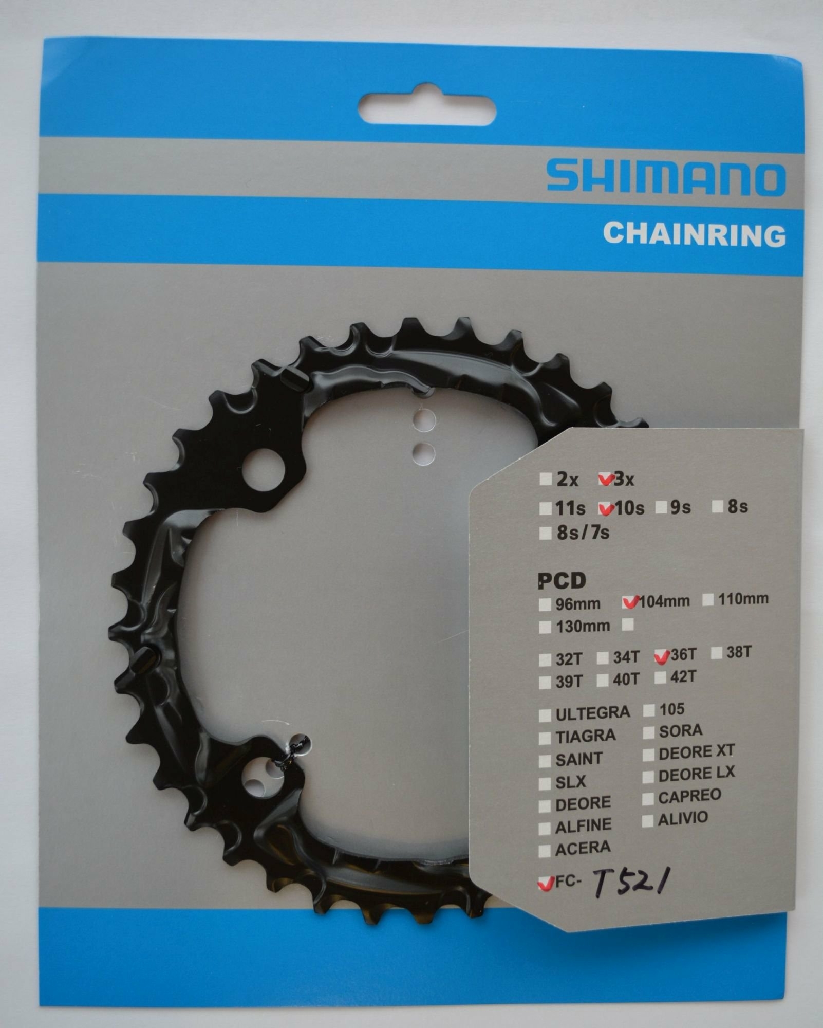 Corona Shimano Deore 36 denti