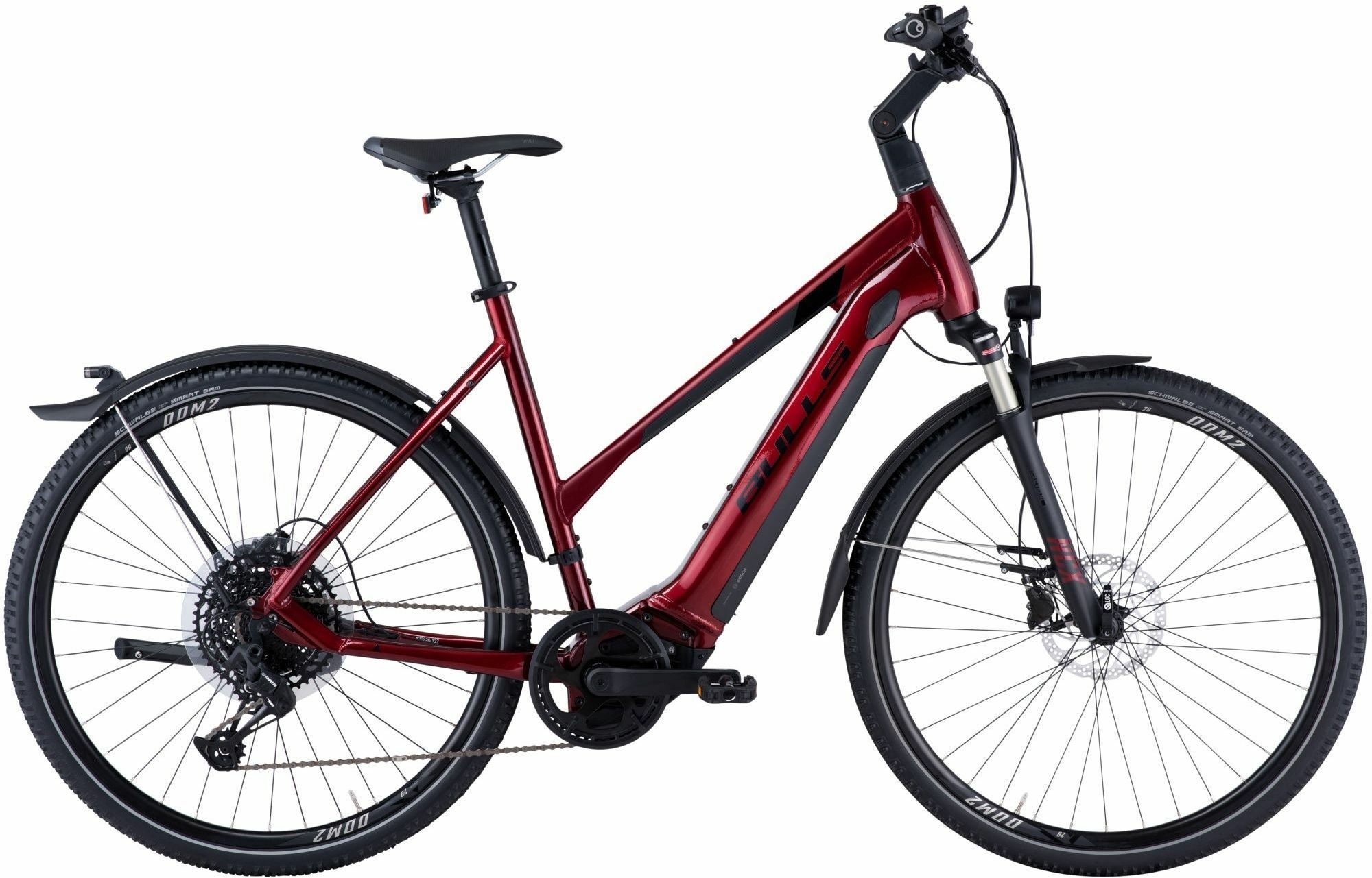 BULLS Cross Rider EVO 2 (625 Wh), deragliatore 12 velocità, bici da donna, trapezio, modello 2021, 28 pollici