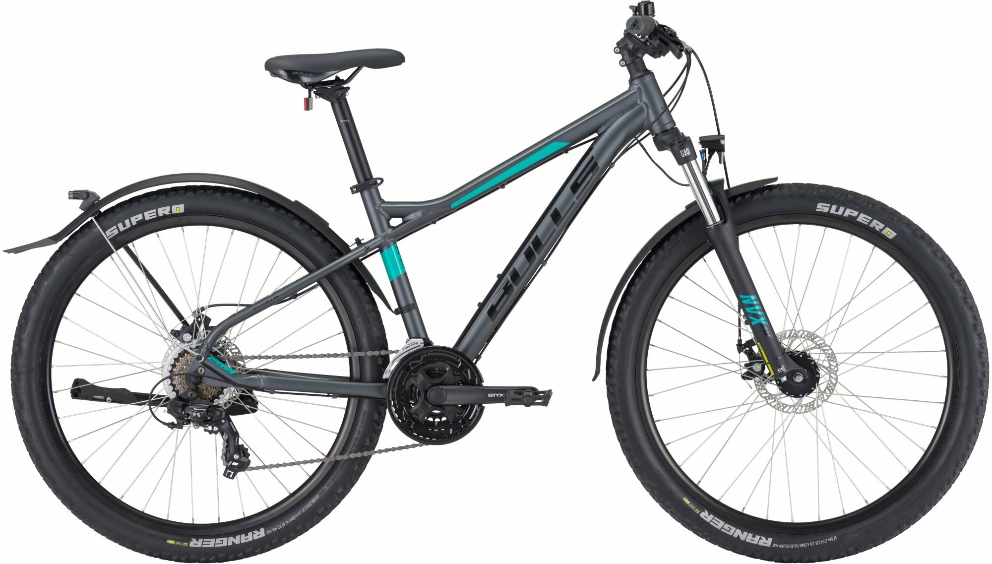 BULLS Zarena Street 1 27.5, 21-speed derailleur gear, women's bicycle, diamond, model 2022/2023, 27.5 inches