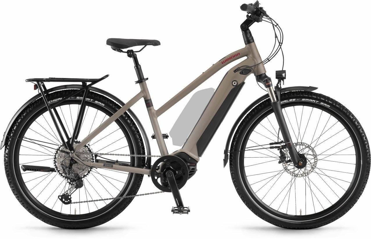 Winora Sinus iX12, cambio a 12 velocità, bici da donna, trapezio, modello 2021, 27,5 pollici