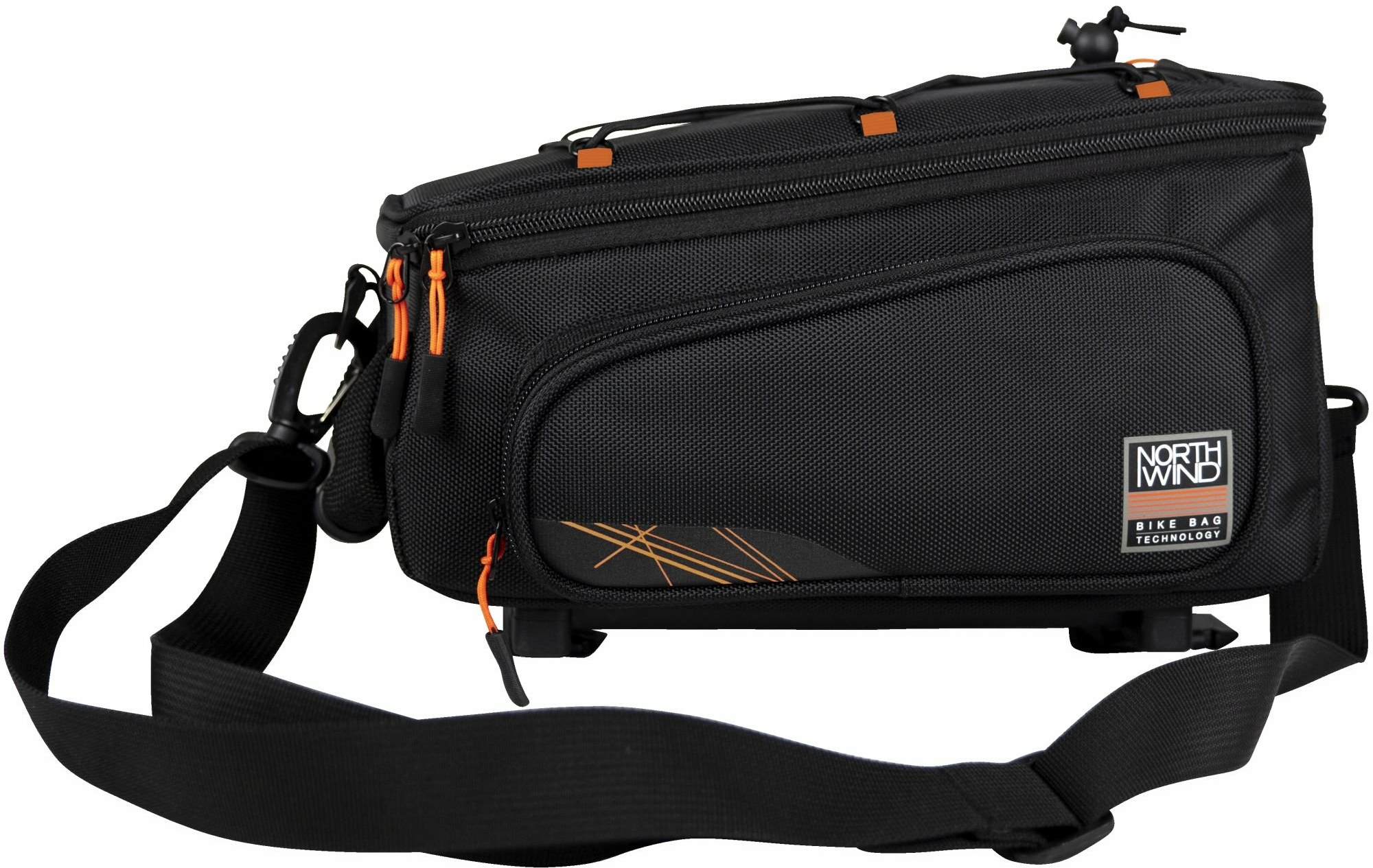 Northwind borsa per valigie Smartbag Classic i-Rack II (nero / arancione)