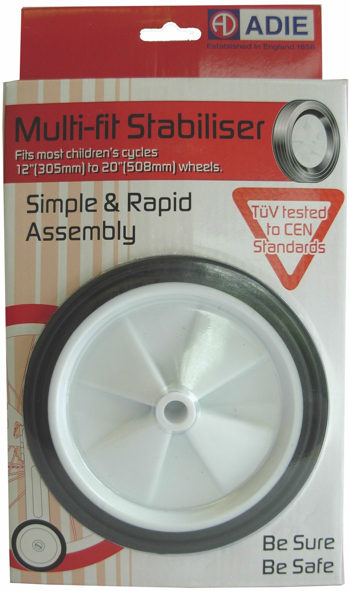 Fasi support wheels 12 "- 20", TÜV approved