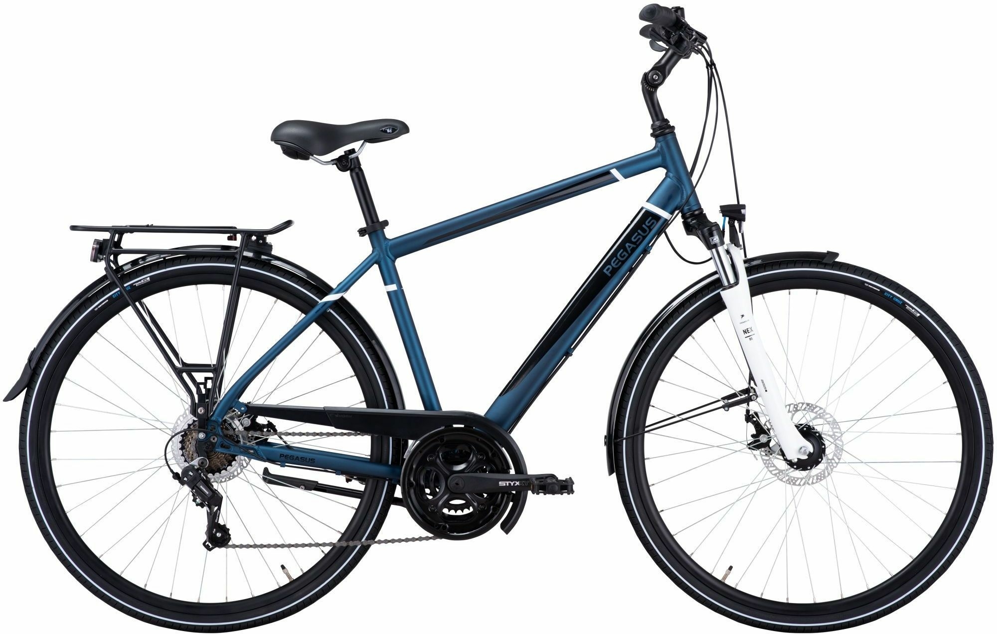 Pegasus Ancura Disc 21, cambio a 21 velocità, bici da uomo, diamante, modello 2021, 28 pollici