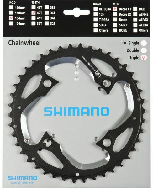 Corona Shimano per sistemi a 3/10 velocità M780 Deore XT