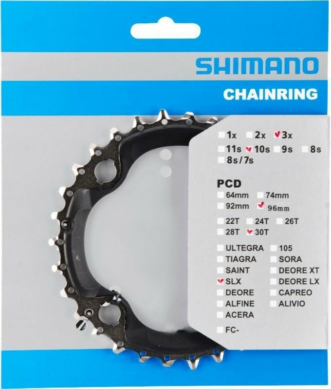 Corona Shimano 10/96 30 denti 4A nera