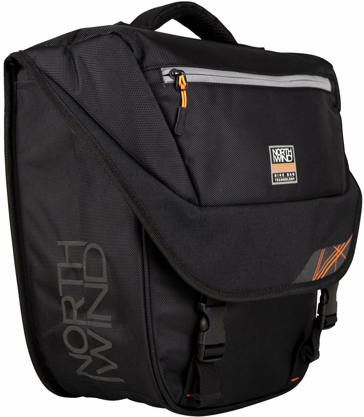 Northwind Carrier Bag Single Pannier Classic (nero / arancione)