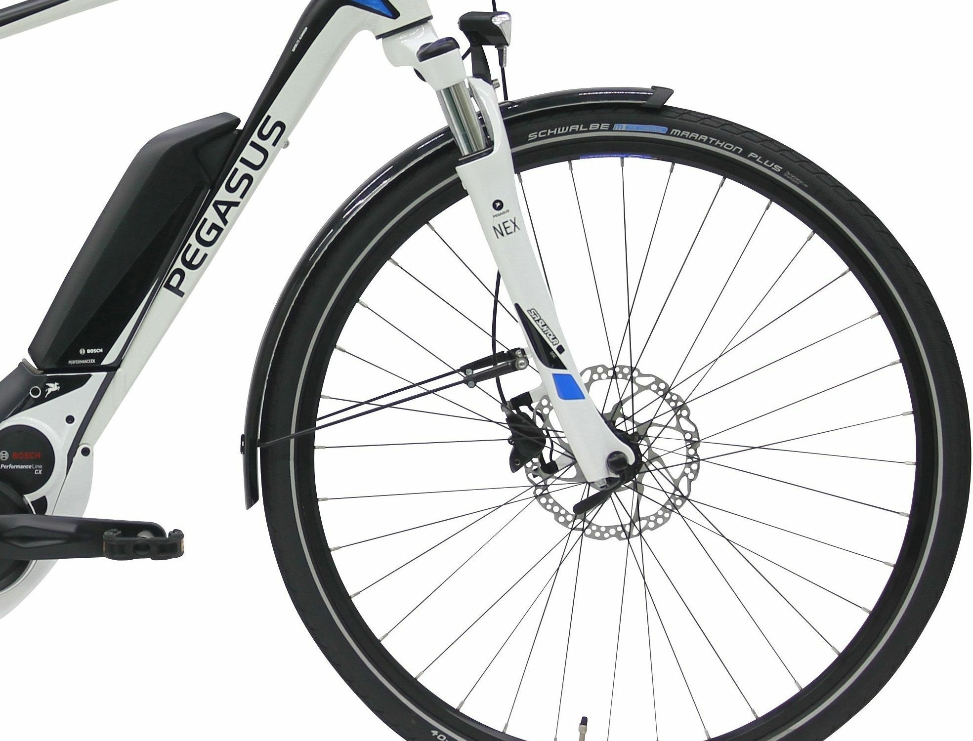 Pegasus Premio E10 Sport (500 Wh), cambio a 10 rapporti, bici da uomo, trekking, modello 2018, 28 pollici