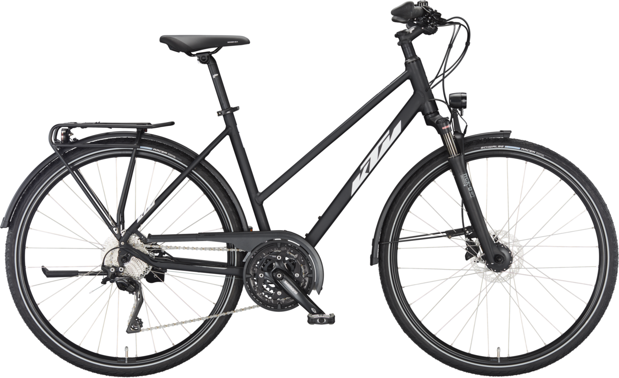 KTM VENETO LIGHT DISC, 30-speed derailleur gear, women's bike, trapeze, model 2024, 28 inches