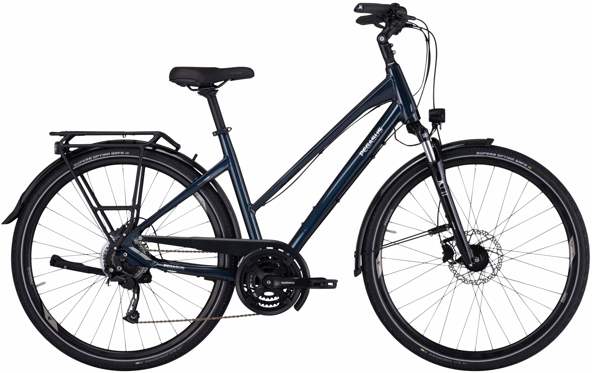 Pegasus Premio SL Disc 27, 27-speed derailleur gear, women's bike, trapeze, model 2024, 28 inches
