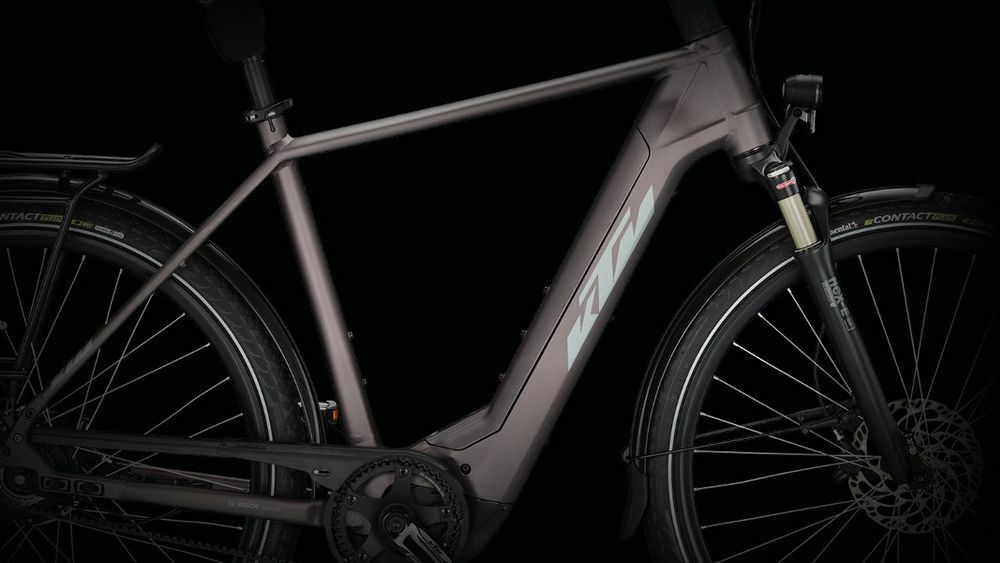 Cinghia KTM MACINA CITY 710 (750 Wh), cambio al mozzo a variazione continua, bici da uomo, diamante, modello 2024, 28 pollici