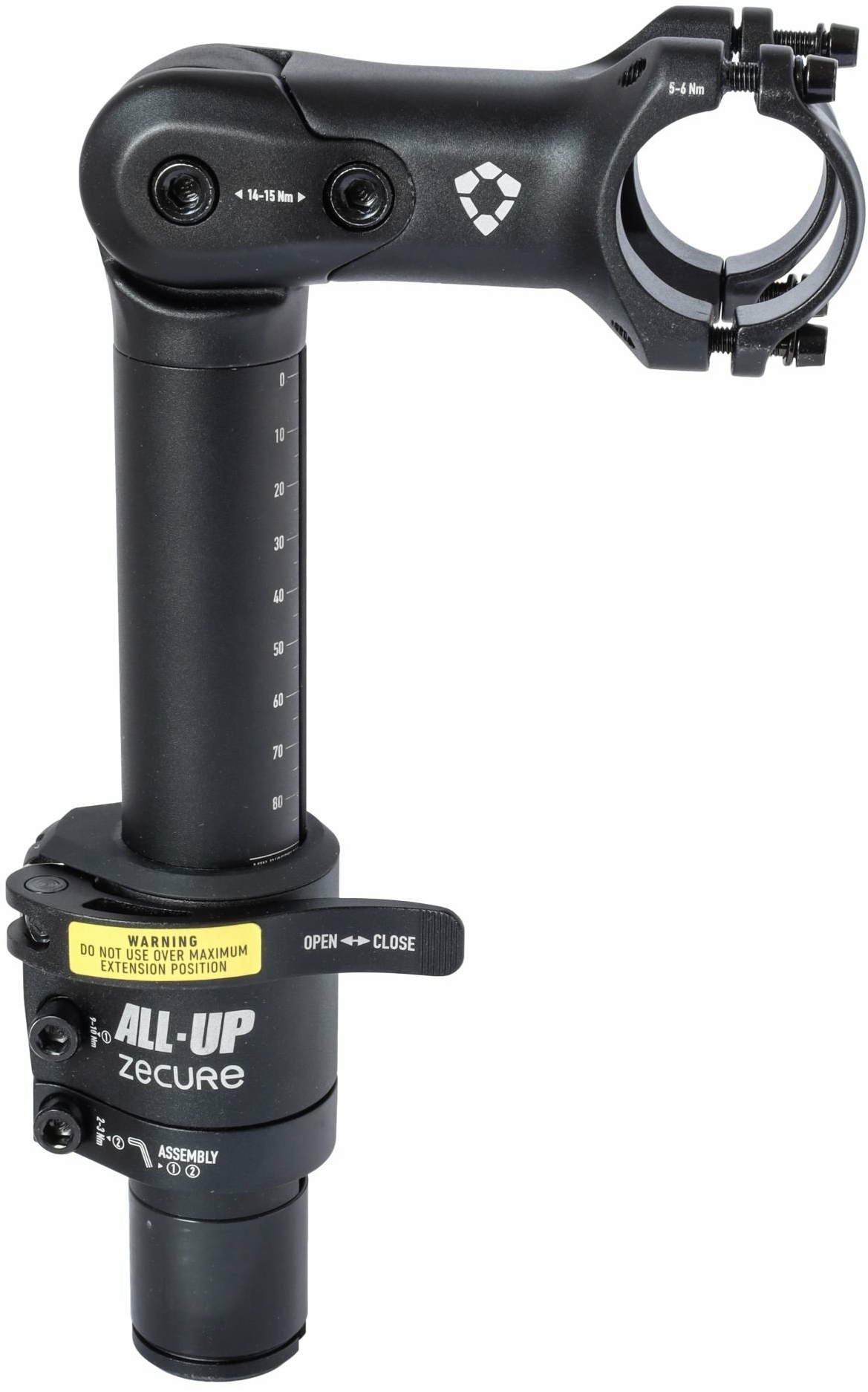 Prolunga forcella Zecure con attacco manubrio All Up 2.0 (Ø: 35 mm / 90 mm)