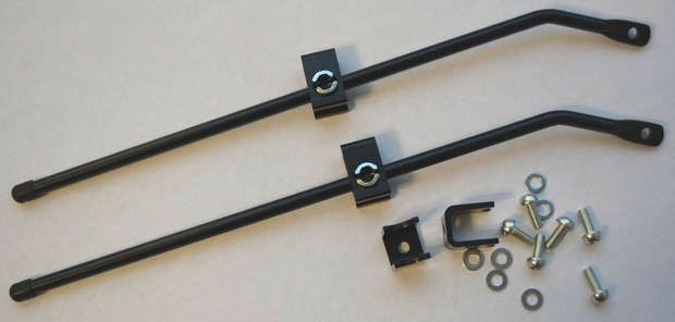 Fuxon mounting set luggage rack accessories struts long 300 mm black