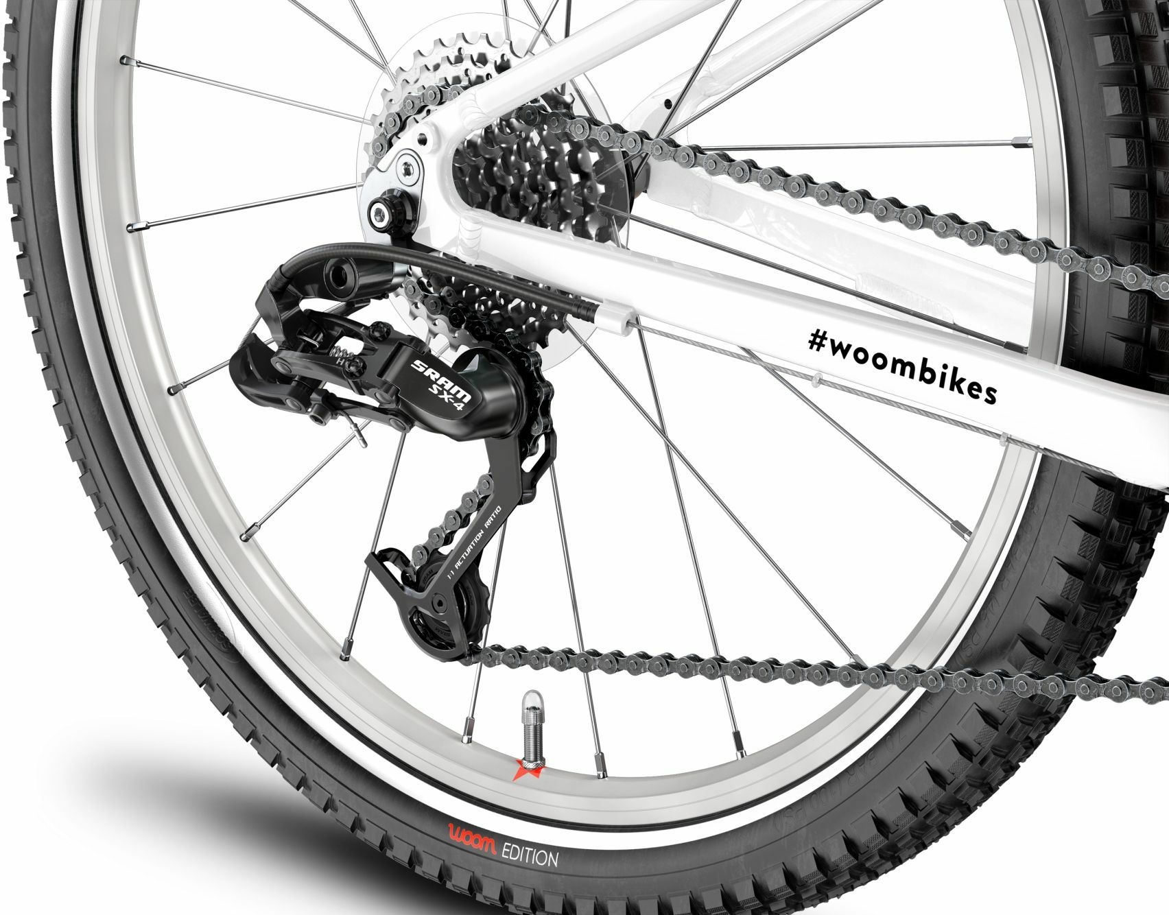 Woom 4, cambio a 8 velocità, bici per bambini, Diamant, modello 2021, 20 pollici