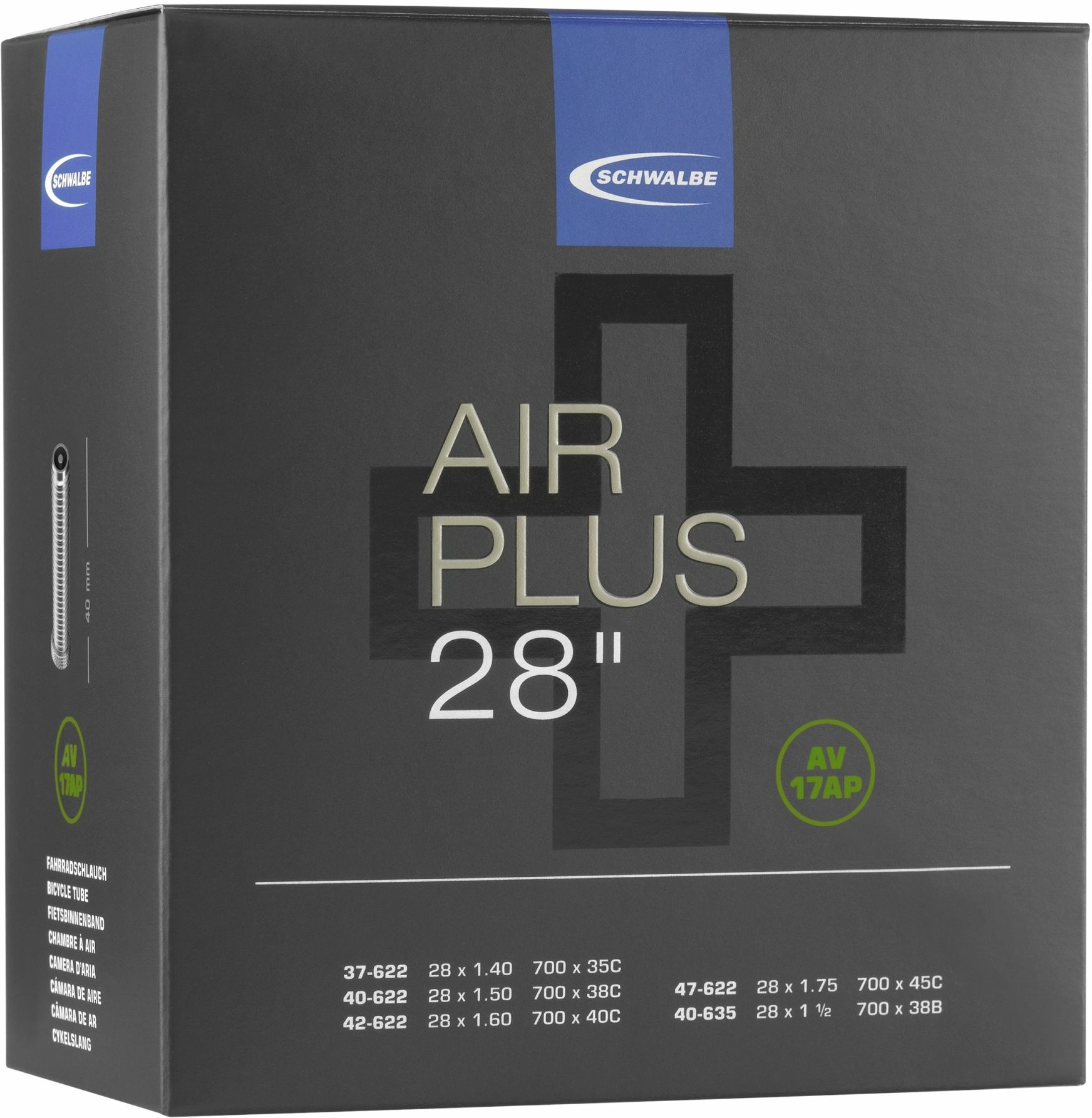 Camera d'aria Schwalbe n. 17 Air Plus (37-47-622-635)