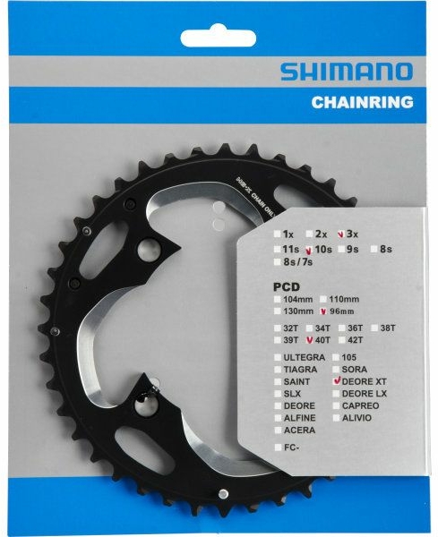 Corona Shimano M782 Deore XT (3- / 10 velocità)