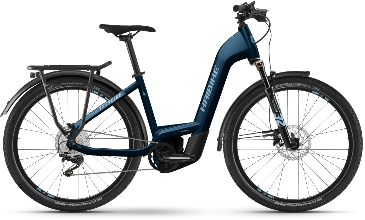 HAIBIKE Trekking 8 (750 Wh), 11-speed derailleur, women's bicycle, Wave, model 2023, 27.5 inches