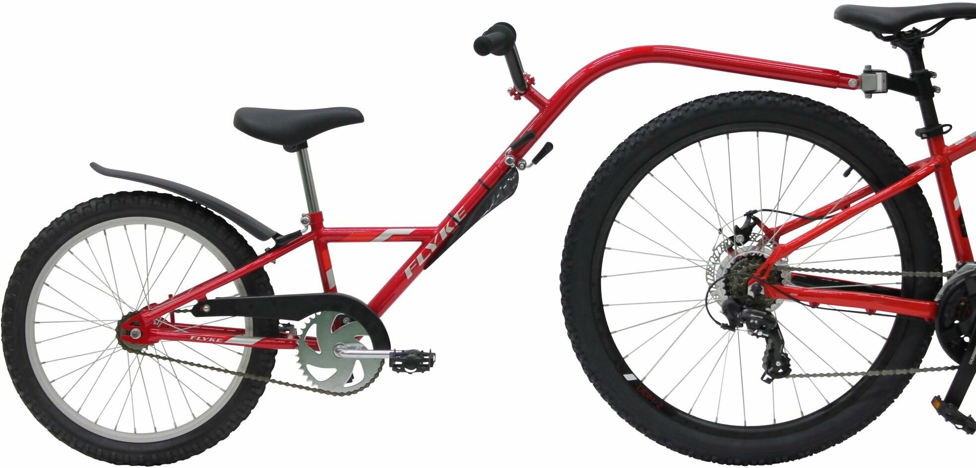 Rimorchio per bambini Flyke Trailer 20 "1-Gg rosso pieghevole