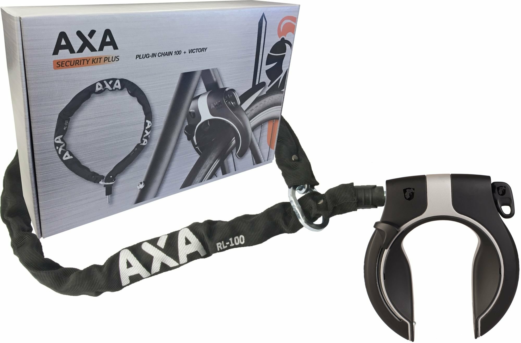 Antifurto da telaio AXA Victory con catena 100 cm
