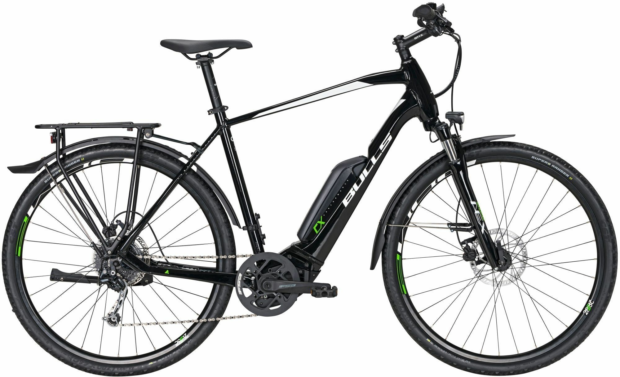 BULLS Cross Street E1 (500 Wh), cambio a 9 marce, bici da uomo, diamante, modello 2021, 28 pollici