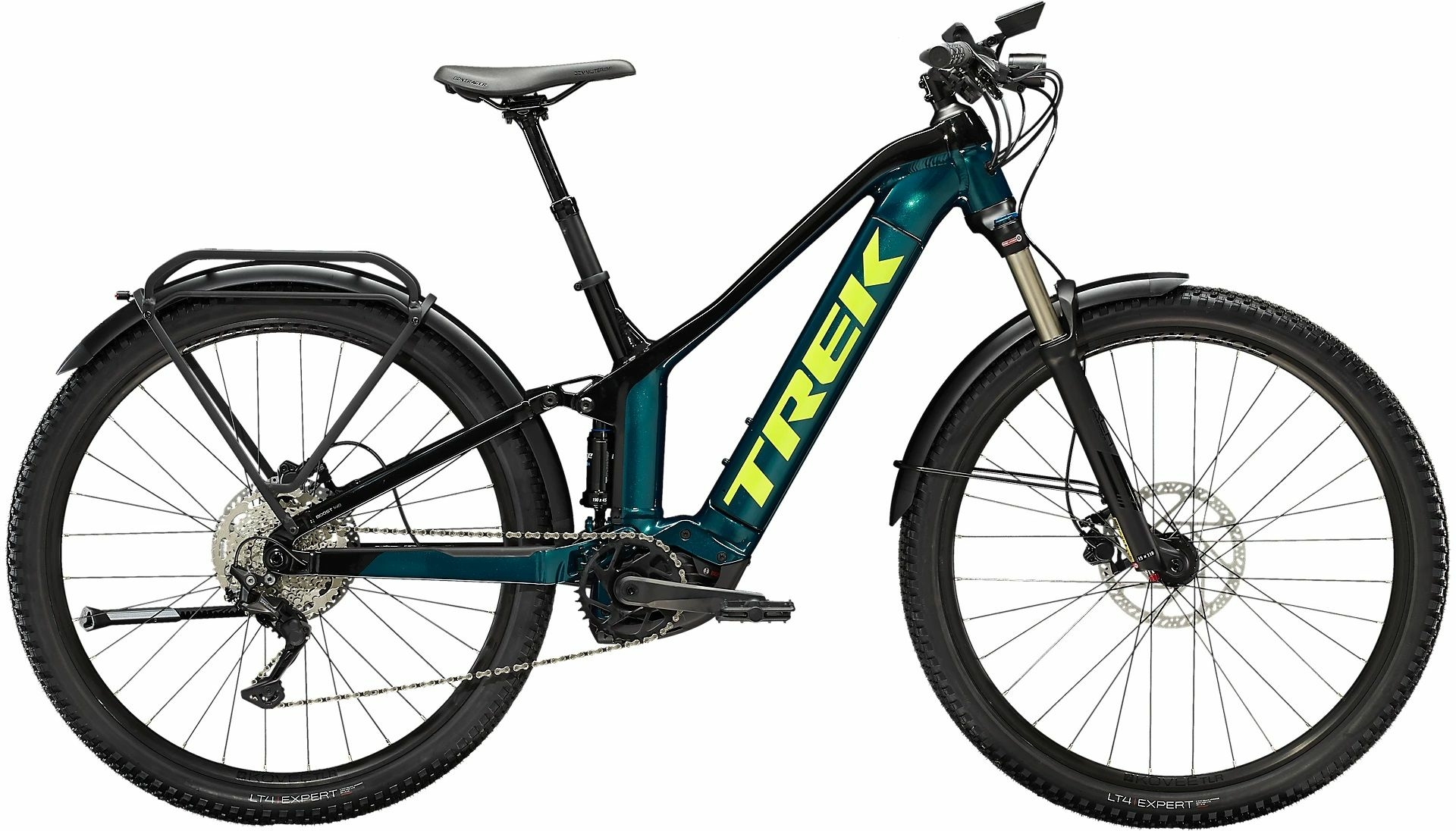 Trek Powerfly FS 4 Equipaggiato, deragliatore a 10 velocità, bici da uomo, diamante, modello 2022, 29 pollici