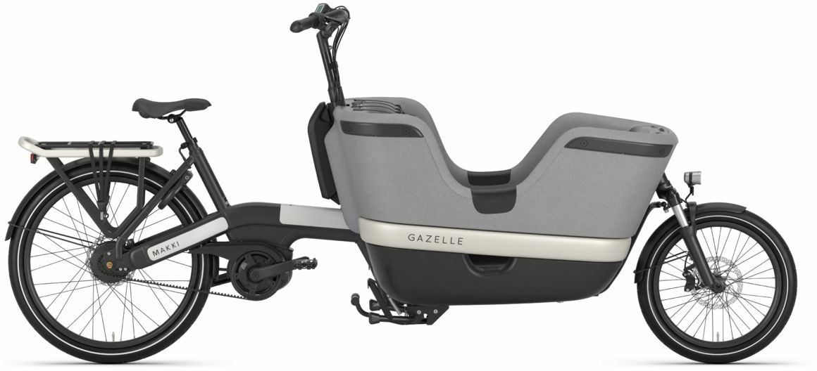 Gazelle Makki Load (500 Wh), cambio al mozzo a variazione continua, bicicletta per adulti, Wave, modello 2022, 26 pollici