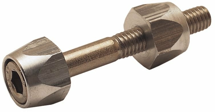 Black saddle clamp bolt, M6 + 8x45