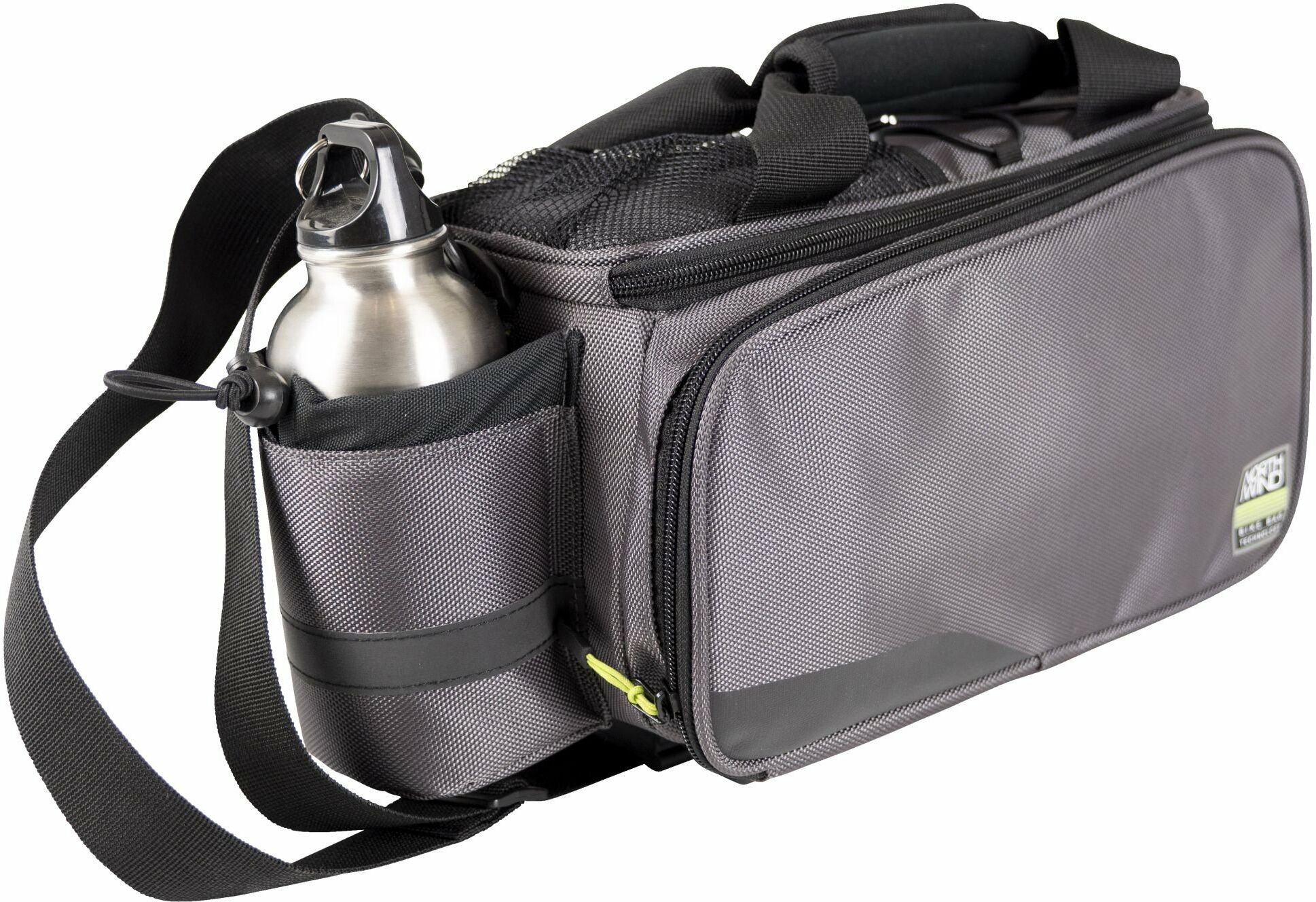 Northwind pannier bag Smartbag Touring i-Rack II (gray / lime)