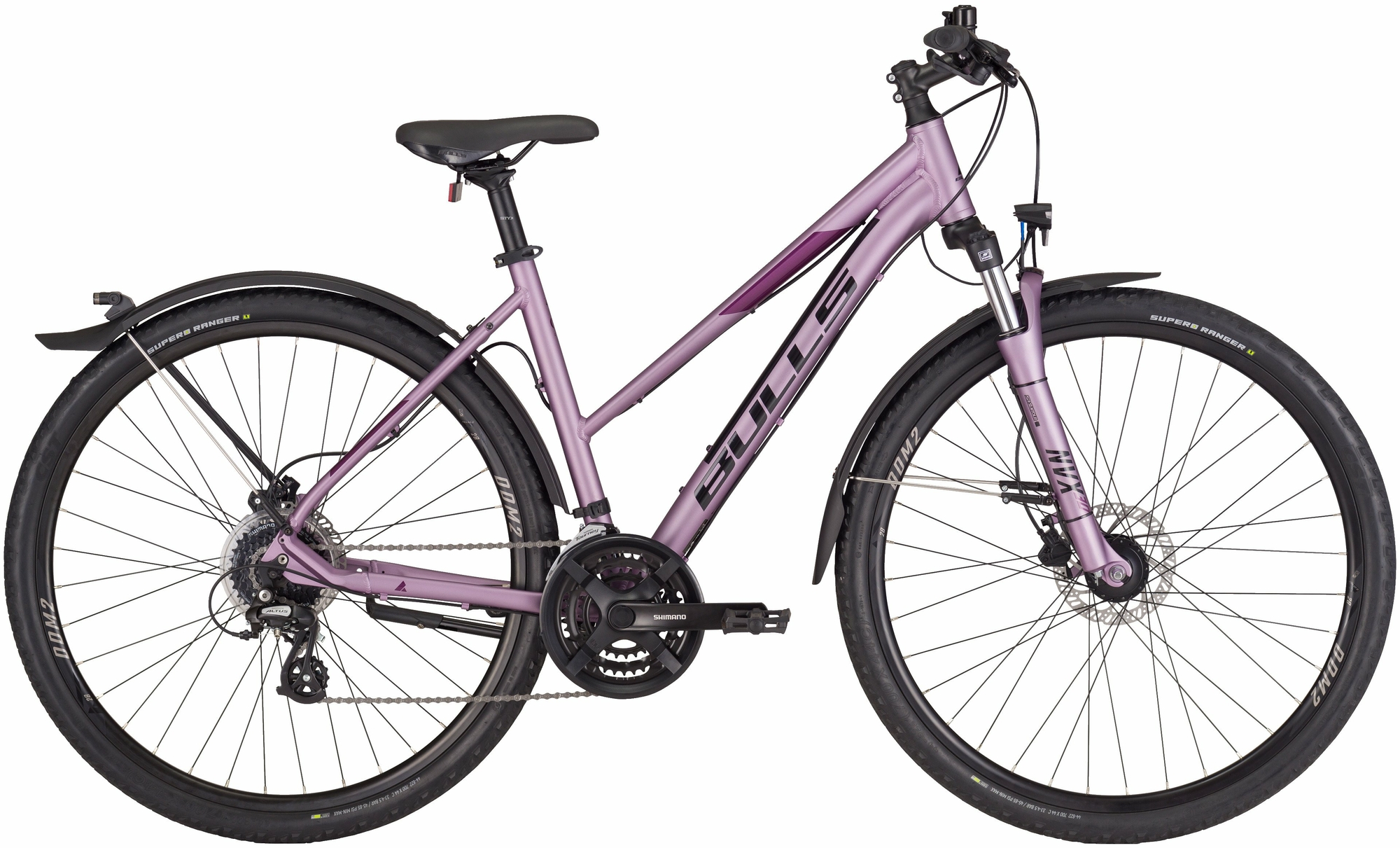 BULLS Cross Bike Street, 24-speed derailleur gear, women's bike, trapeze, model 2022/2023, 28 inches