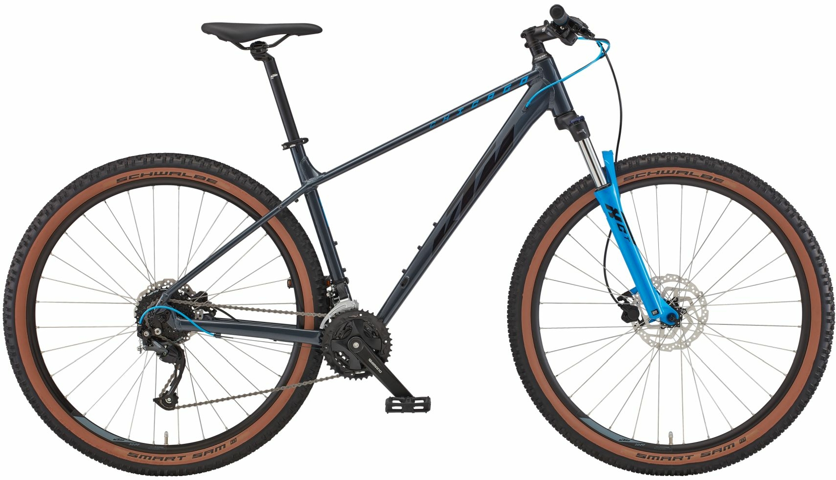 KTM CHICAGO 271, catena 18 velocità, bici da uomo, diamante, modello 2022/2023, 27,5 pollici