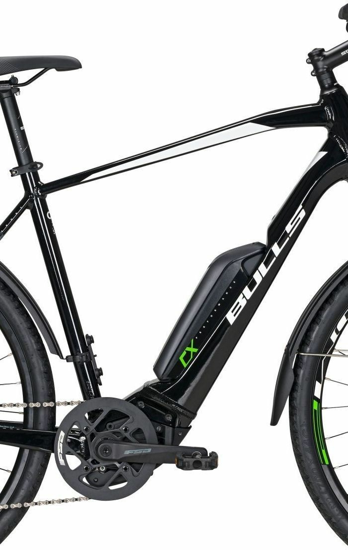 BULLS Cross Street E1 (500 Wh), cambio a 9 marce, bici da uomo, diamante, modello 2021, 28 pollici